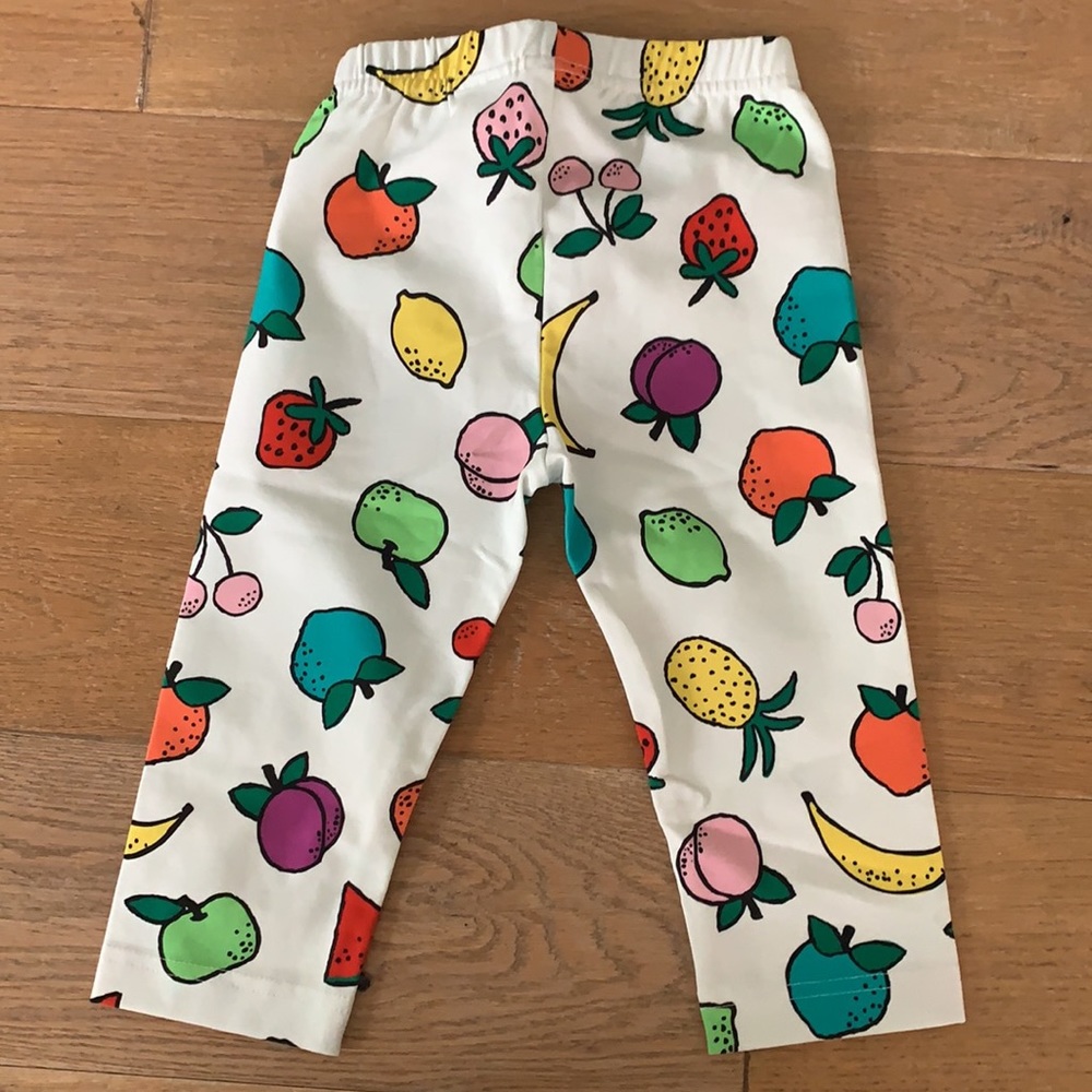 NWT Hanna Andersson Cropped Rainbow Fruit Leggings Size 5